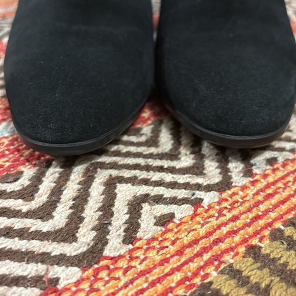Aquatalia $495 Dottie Black Suede Buckle Bootie size 6.5 - Picture 3 of 11